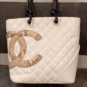 Auth 💯 CHANEL Cambon CC Tote Bag